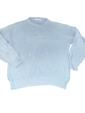 Head Light Blue GOLFER Crewneck Knit Sweater - Men's